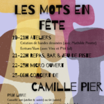 Les Mots en Fête - fête de lancement de Zelle Ecrits